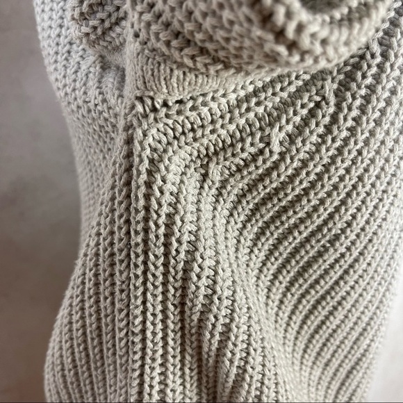 Apiece Apart Astro V Neck Knit Sweater Balloon Sleeves In Gray Marl Size XS - Picture 10 of 16